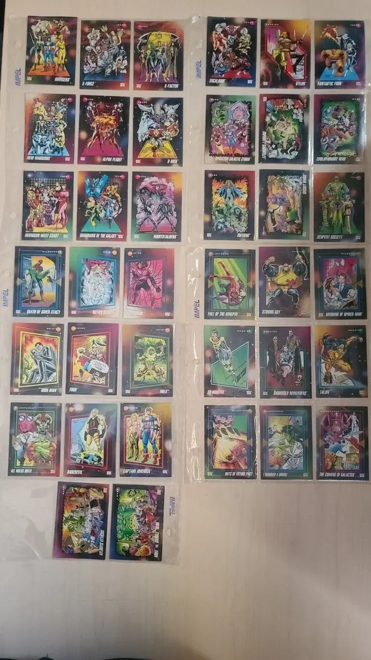 1992 Impel Marvel Universe Series 3 Lot Of 38 Cards